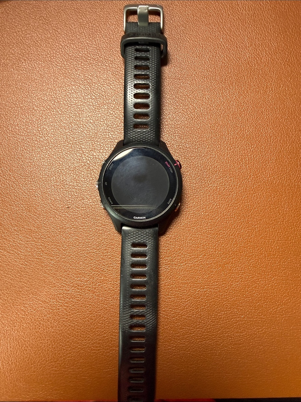 garmin Black Fitness GPS Watch with Textured Strap